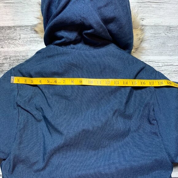 Vintage Inuit Parka Coat Goose Down Puffer Jacket Fur Trim Hood - Picture 12 of 16